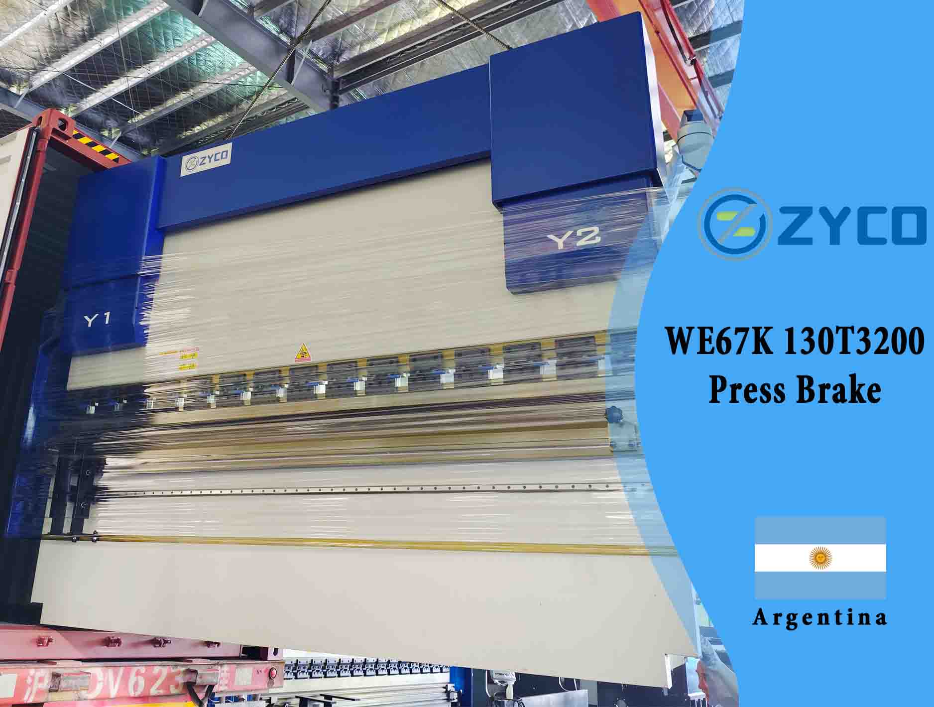 Pressa piegatrice automatica CNC Argentina-WE67K 130T 3200
