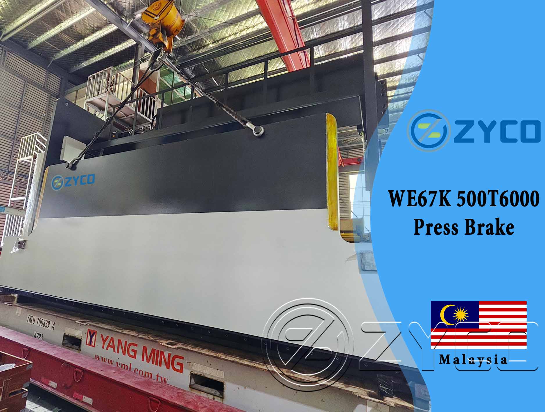 Malaysia-WE67K 500T 6000 pressa piegatrice CNC cinese