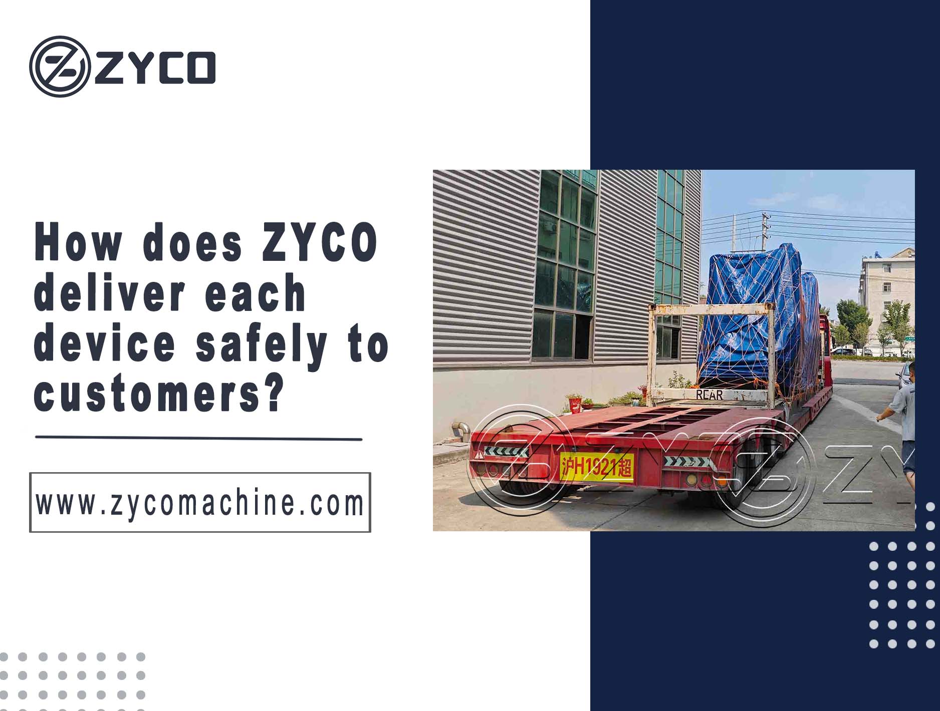 How does ZYCO deliver each device safely to customers?