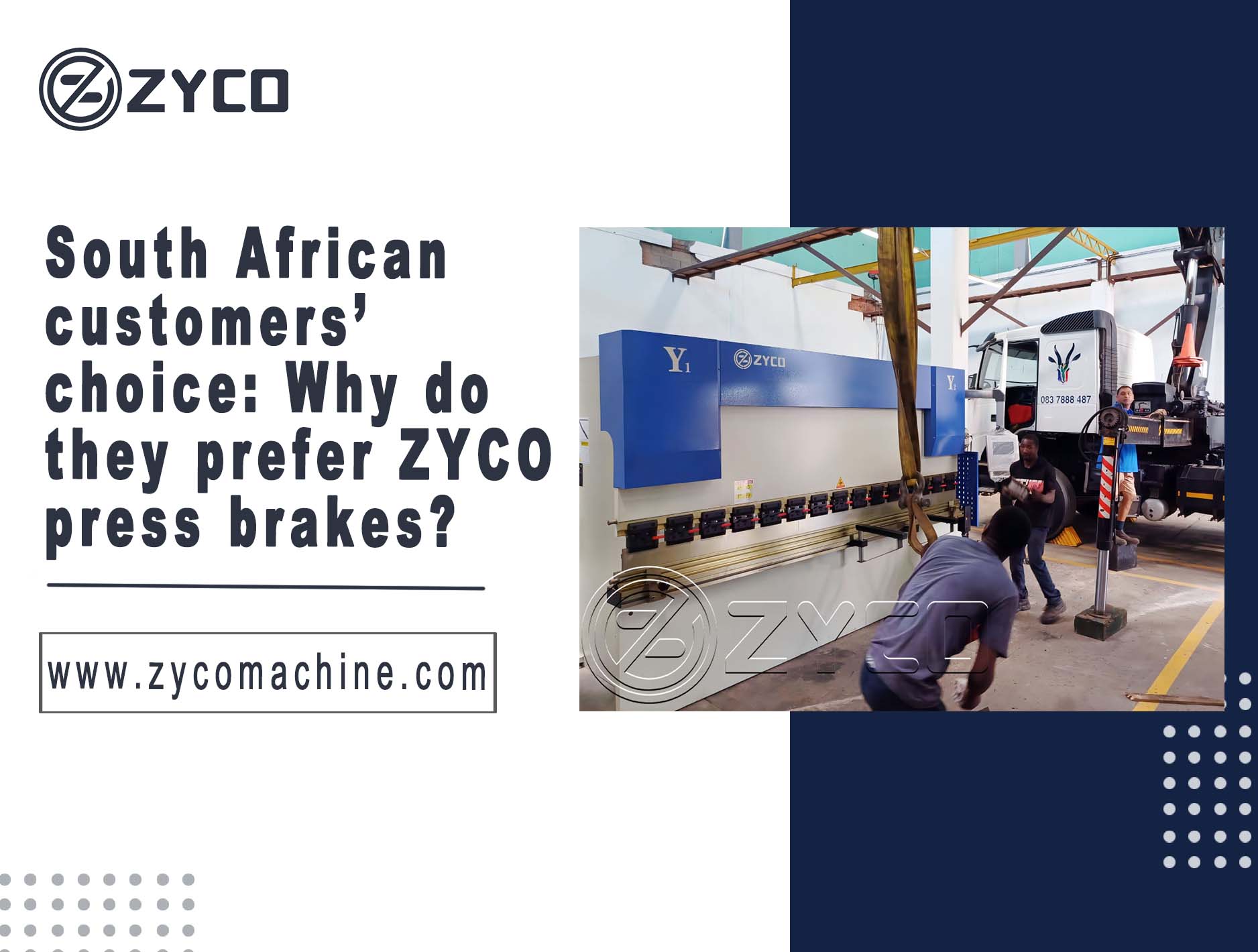 La scelta dei clienti sudafricani: perché preferiscono le presse piegatrici ZYCO?