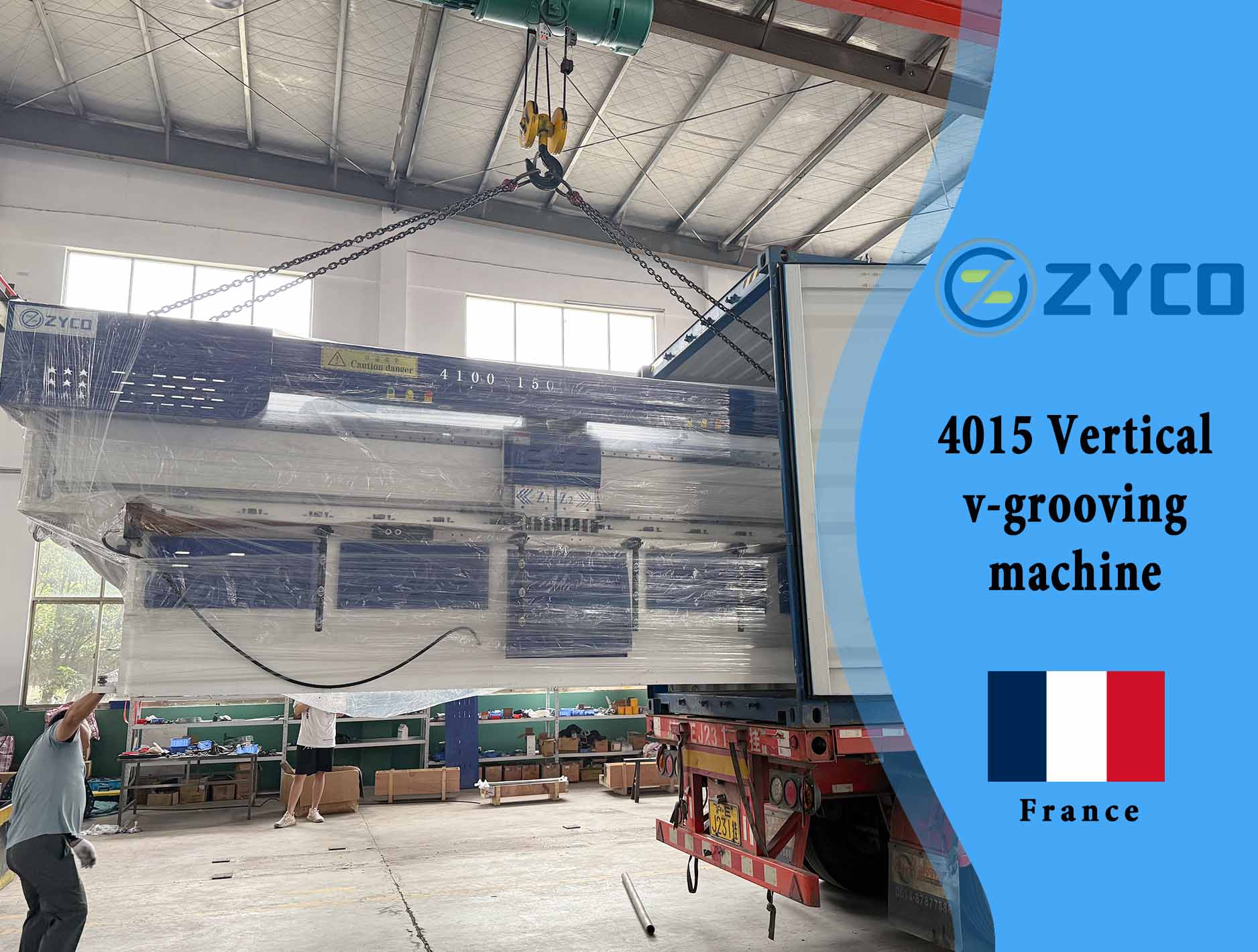 France-4015 stainless steel Vertical v-grooving machine