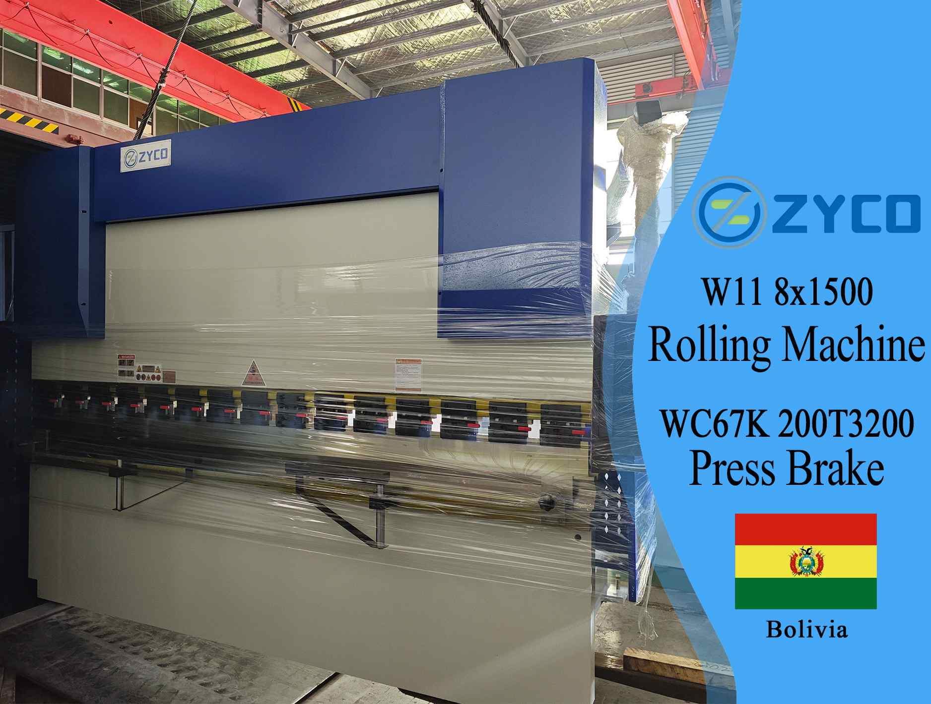 Bolivia-Ordinary hydraulic plate Press Brake&CNC 3-roll plate Rolling machine