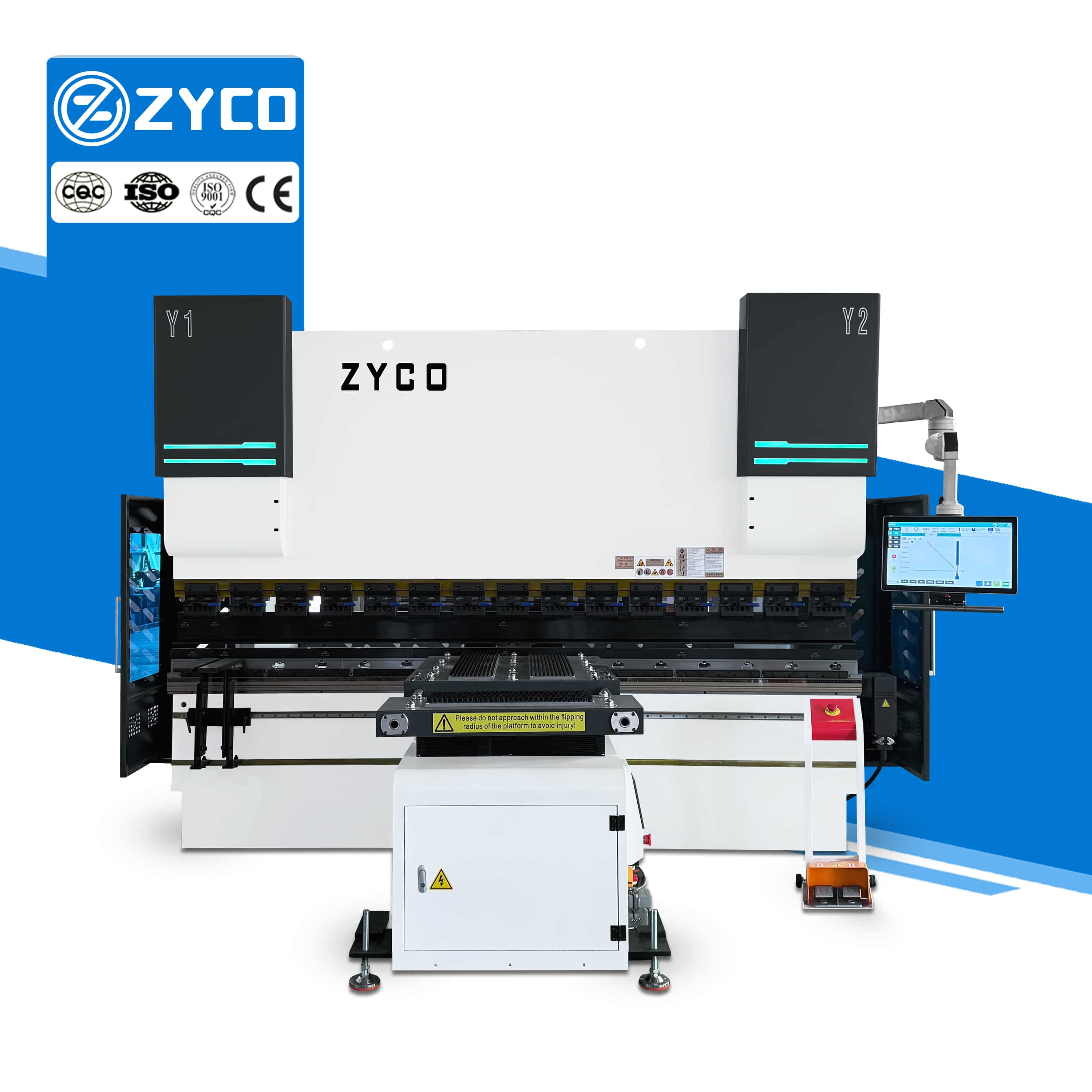 ZYCO ET18 di alta qualità, piegatrice elettroidraulica, pressa piegatrice per metalli ad alta precisione a 8+1 assi, in vendita