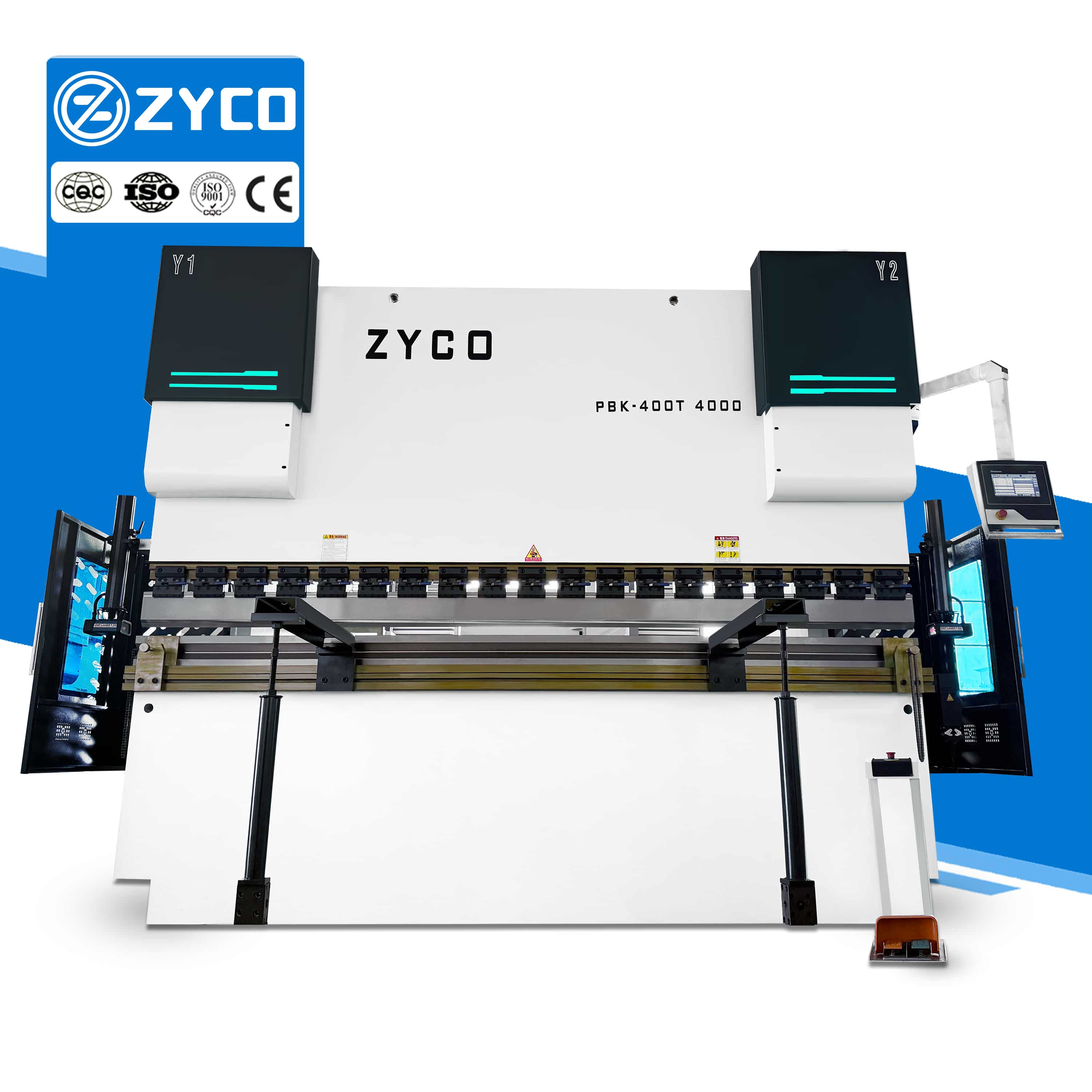 Pressa piegatrice CNC DA53T da 400T e 4000 mm per la piegatura di lamiere pesanti