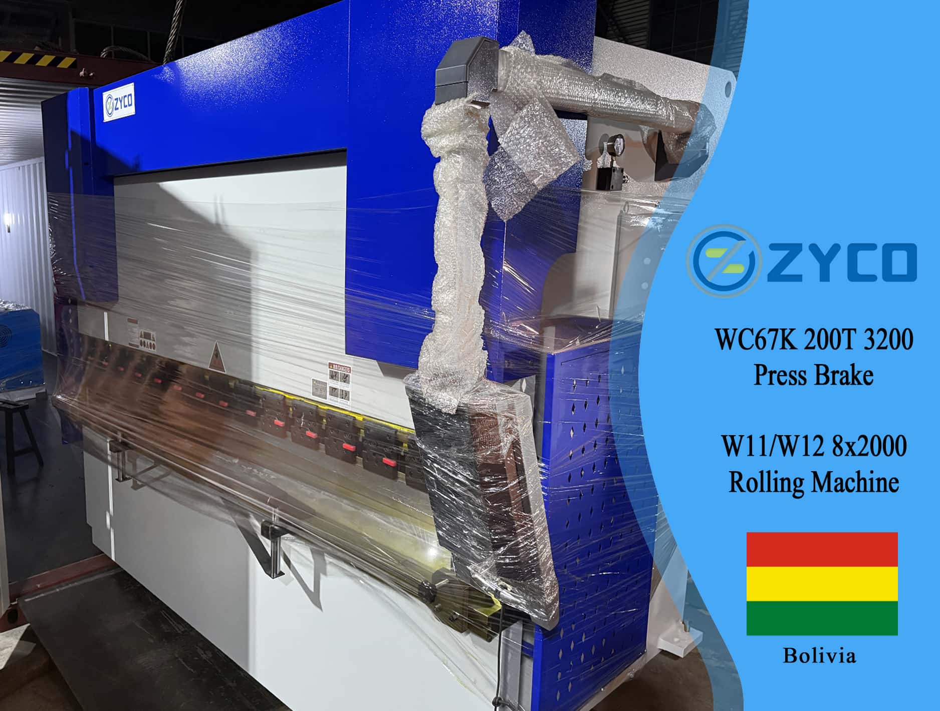 Bolivia-WC67K hydraulic press brakes&W11&W12 Rolling Machine